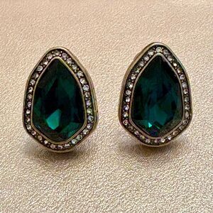 Heidi Daus | Crystal Art Deco Statement Earrings | 1” Length